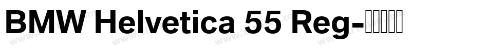 BMW Helvetica 55 Reg字体转换